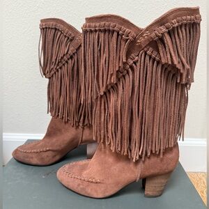 7 For All Mankind Caddie Fringe Boots